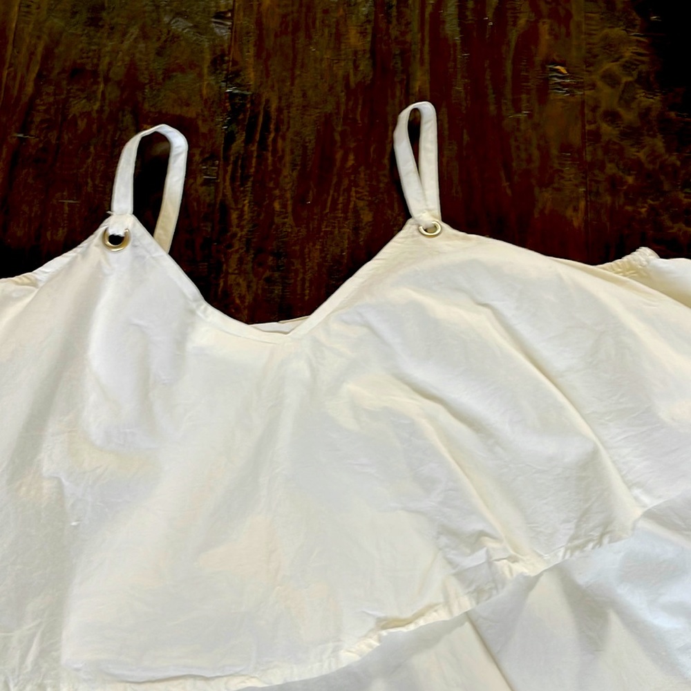 White cotton blouse from an Italian boutique